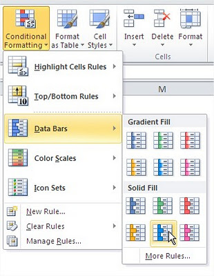 Excel Conditional Formatting Rule Solid Fill